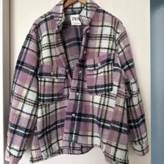 ZARA チェック ジャケット M
