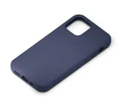 スマホケース iPhone 11Proケース シリコンソフトカバー　紺　ネイビー