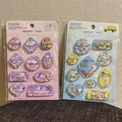 【2種セット】スヌーピー　ウォーターシール　イエローピンクPEANUTS 正規品
