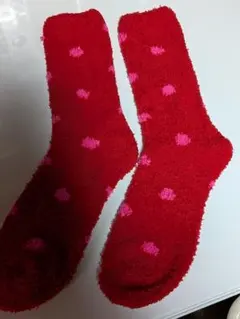 GAP赤い水玉模様のソックス