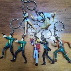 ルパン三世 フィギュア型キーホルダー 7個セット