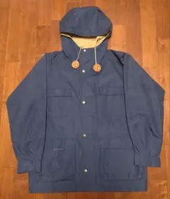 シェラデザイン マウンテンパーカー ネイビー キッズL 中国製 60/40