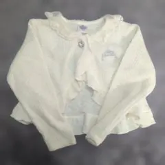 白カーディガン 120サイズ　ディズニー