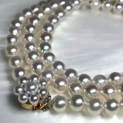 オーロラ天女級❤️TASAKI あこや真珠 80cm k18刻印 ロングネックレス