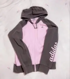 adidas ロゴ フルジップパーカー Y2K 平成ギャル