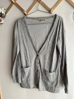 【ルルオンザブリッジ】　長袖カーディガン　グレー