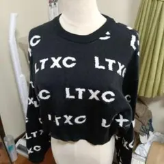 クロップドセーター 黒 LTXC