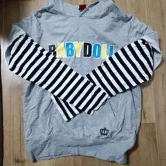 【miyukaさま専用】BABYDOLL フード付きパーカー グレー　L