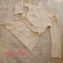 LOWRYS FARM ベージュラップカーディガン