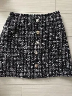 MIIA ツイードタイトスカート