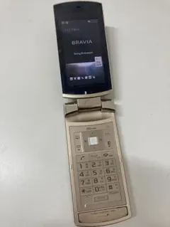 BRAVIA phone U1 SonyEricsson ゴールド　ガラケーのサムネイル