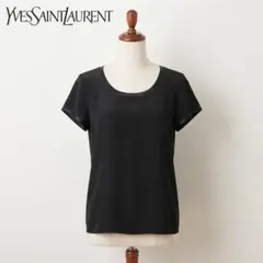 希少 美品 イヴサンローラン ウール ベルベット デザイン タンクトップ 36 希少 美品 イヴサンローラン ウール ベルベット デザイン タンクトップ