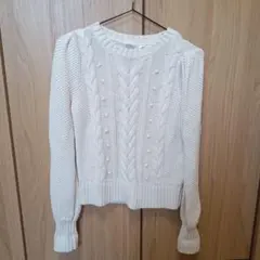GAP KIDS アイボリー ケーブルニットセーター XL