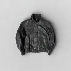 80s vintage leather a2 bomber jacket