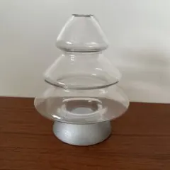 クリスマス　ガラスキャンドルホルダー　ツリー型