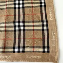 ❤️レア⭐️Burberrysバーバリー ノバチェック ベア柄 ハンカチ