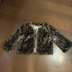 SOUP ふわふわで高見え　もこもこショート丈ジャケット　Lサイズ