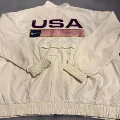 90S　銀タグ　NIKE　ナイロンジャケット　XL　ホワイト