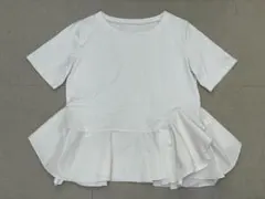 L03648）Deux Amour シャカシャカタフタぺプラム切り替えカットソーのサムネイル