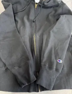 Champion ブラック XL ジップフーディ