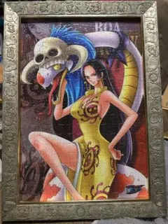 ワンピース　ボア・ハンコック　ジグソーパズル 完成品フレーム付き