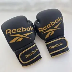 Reebok ボクシンググローブ ブラック/ゴールド