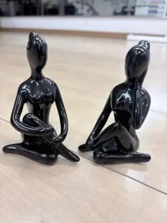 オールド【スカルプチャーデザイン】セラミック製 アートオブジェ 陶器