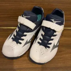 Mizuno トレーニングシューズ 19cm ホワイト/ネイビー