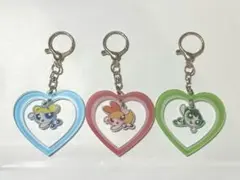 パワーパフガールズ ハート型キーホルダー セット