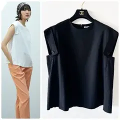 現行 【2025SS】theory (セオリー) ストレッチリネントップス - メルカリ