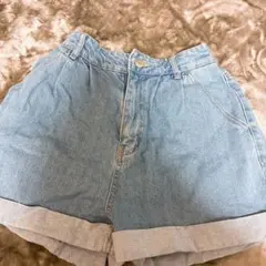 COLZA コルザ ショートパンツ デニム 青 ブルー S