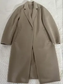 UNIQLO ダブルフェイスチェスターロングコートM　美品