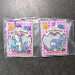 サンリオ　シャカシャカフレークシール風チャーム　タキシードサム　2点