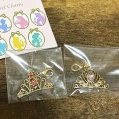 ディズニープリンセス ティアラ シークレットチャーム 2点セット