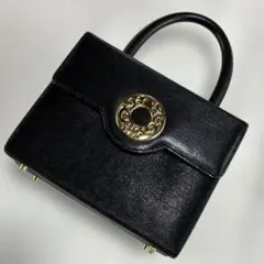 HANAE MORI ハナエモリ ハンドバッグ ブラック バニティバッグ