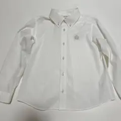 オンワード樫山　エニィファムanyFAM 白長袖シャツ130ブラウス