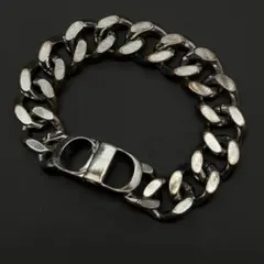 【美品☆現行】ディオール　RIBBON ロゴ　喜平　チェーン　ブレスレット Christian Dior ディオール ブレスレット Diorevolution