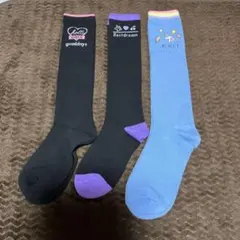 女の子ハイソックス19〜24㎝3足セット ユニコーン