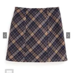 GRL インパン裏地付チェック柄タイトミニスカート dk1335