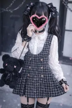 Lissi Boutique❤︎レース×ツイードセットアップ 量産型 地雷コーデに