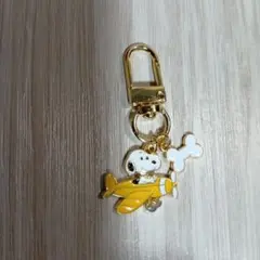 スヌーピー 飛行機 キーホルダー