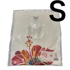 【新品未開封】ハイビスカス柄 半袖　Tシャツ ホワイト S 沖縄のサムネイル