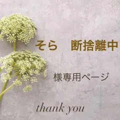 そら　断捨離中様専用♡