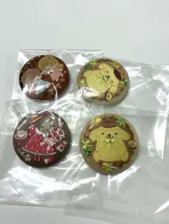 サンリオ 刺繍缶バッジ 4個セット