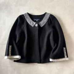 M's GRACY ノーカラーパールノーカラージャケット　ウールのサムネイル