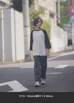 グローバルワーク ANDYUAANyグレー ストレートデニムパンツ 160