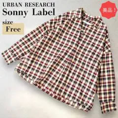 美品✨アーバンリサーチサニーレーベル チェック柄スキッパーシャツ 厚手 ゆったり