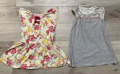 ミキハウスワンピース　ボーダーワンピース　110