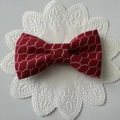 蝶ネクタイ/モロッカン風チェック 赤