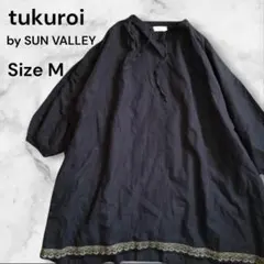 ツクロイ サンバレー コットンリネン 金刺繍 オーバーサイズ プルオーバーのサムネイル